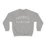 Favorite Alpha Gamma Delta Crewneck Sweatshirt