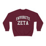 Favorite Zeta Tau Alpha Crewneck Sweatshirt