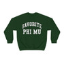 Favorite Phi Mu Crewneck Sweatshirt