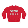 Favorite Phi Mu Crewneck Sweatshirt