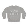 Favorite Phi Mu Crewneck Sweatshirt