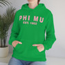 Phi Mu Established Hooded Sweatshirts