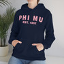 Phi Mu Established Hooded Sweatshirts