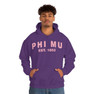 Phi Mu Established Hooded Sweatshirts