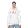 Phi Mu Established Hooded Sweatshirts