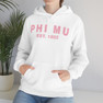 Phi Mu Established Hooded Sweatshirts