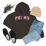 Phi Mu Letterman Hooded Sweatshirts