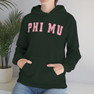 Phi Mu Letterman Hooded Sweatshirts