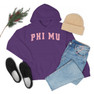 Phi Mu Letterman Hooded Sweatshirts