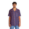 Belmont University Men's Hawaiian Shirt - Navy Blue