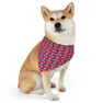  Belmont University Pattern Pet Bandana Collar - Red 