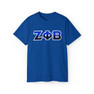 Zeta Phi Beta Two Toned Greek Lettered T-shirts