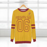 Phi Kappa Tau Jersey Look Cuffs Crewneck Sweatshirt