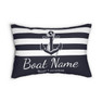  Boat Name Spun Polyester Lumbar Pillow 