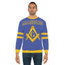 Blue Masons Jersey Look Cuffs Crewneck Sweatshirt