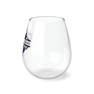 Personalized Boat Name Stemless Wine Glass, 11.75oz