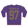 Sigma Pi Jersey Look Cuffs Crewneck Sweatshirt