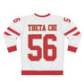 Theta-Chi Jersey Look Cuffs Crewneck Sweatshirt