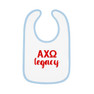 Alpha Chi Omega Legacy Baby Contrast Trim Jersey Bib