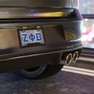 Zeta Phi Beta License Plate with Big Letters & Name Below