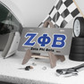  Zeta Phi Beta License Plate with Big Letters & Name Below 