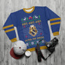 Alpha Phi Omega New Ugly Christmas Sweater Look Crewneck Sweatshirt