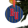 Striped Belmont Acrylic Ornament with Ribbon