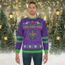 Lambda Chi Alpha New Ugly Christmas Sweater Look Crewneck Sweatshirt