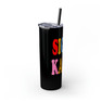 Sigma Kappa Skinny Tumbler with Straw, 20oz