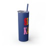 Sigma Kappa Skinny Tumbler with Straw, 20oz
