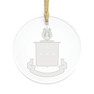  Round Alpha Chi Omega Crest Acrylic Ornaments 