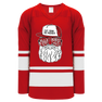 Santa Claus "Eat. Rink. Be Merry!" Christmas Hockey Jersey