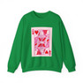 Queen of Hearts Pin Crewneck Sweatshirts