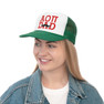 Alpha Omicron Pi Dad Stache Trucker Caps