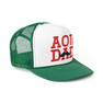  Alpha Omicron Pi Dad Stache Trucker Caps 