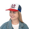 Alpha Phi Dad Stache Trucker Caps