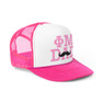 Phi Mu Dad Stache Trucker Caps