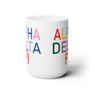 Alpha Delta Pi Rainbow House Ceramic Large Mug 15oz