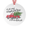 Alpha Phi Red Truck Christmas Ornaments