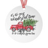 Alpha Sigma Tau Red Truck Christmas Ornaments