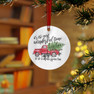 Alpha Sigma Tau Red Truck Christmas Ornaments