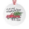 Delta Phi Epsilon Red Truck Christmas Ornaments