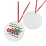 Gamma Phi Beta Red Truck Christmas Ornaments