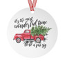 Phi Sigma Sigma Red Truck Christmas Ornaments