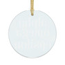 Round Alpha Omega Epsilon Watercolor Acrylic Ornaments