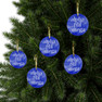 Round Alpha Phi Omega Watercolor Acrylic Ornaments