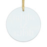 Round Alpha Xi Delta Watercolor Acrylic Ornaments