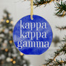 Round Kappa Kappa Gamma Watercolor Acrylic Ornaments