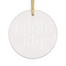 Round Alpha Phi Watercolor Acrylic Ornaments