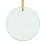 Round Sigma Alpha Watercolor Acrylic Ornaments